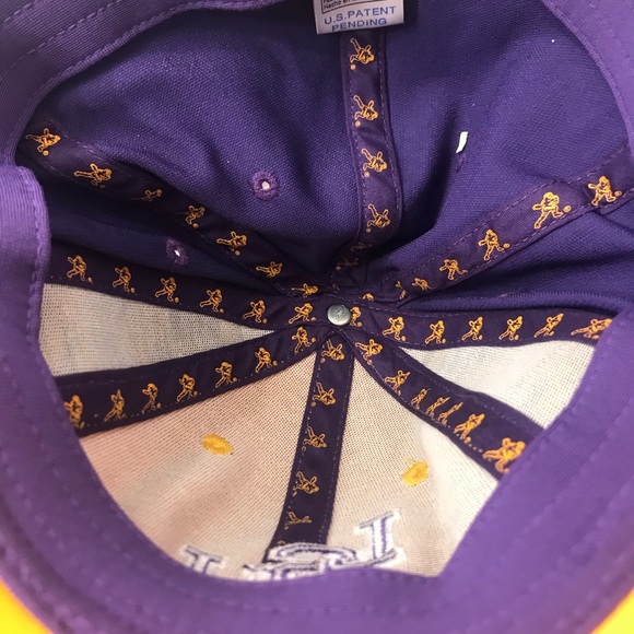 VINTAGE LSU Tigers Hat Cap Stretch fit Multiple Embroidery College Football - Picture 6 of 10